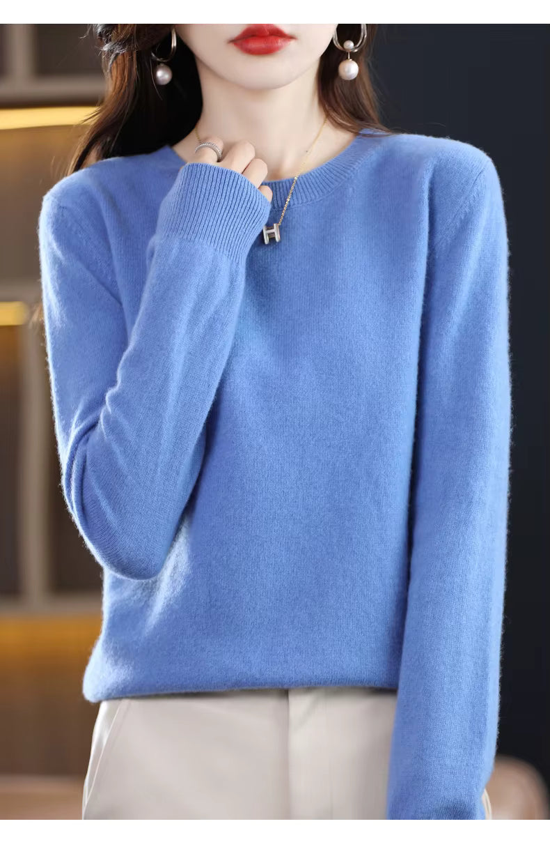 Warm Cozy Wool Cashmere Winter Sweater