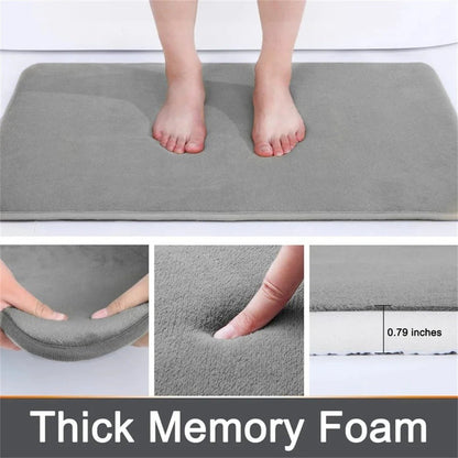 Luxury Soft Bathroom Mat Non Slip Fast Dry Rug