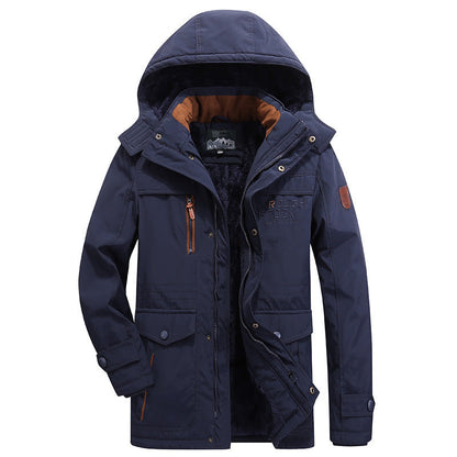 Warm Waterproof Snow Jacket with Hood - Lusomart