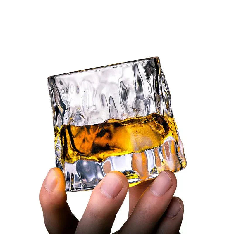 Luxury Whiskey Glass - Unique Swirl Design