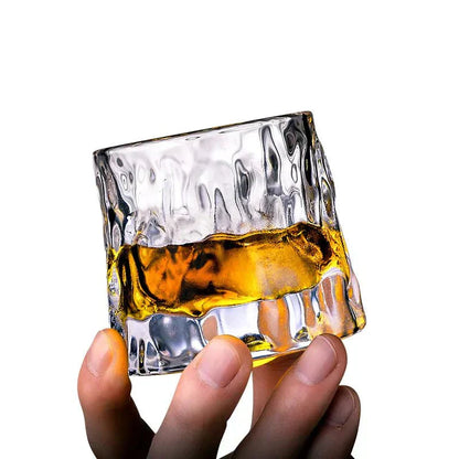 Luxury Whiskey Glass - Unique Swirl Design