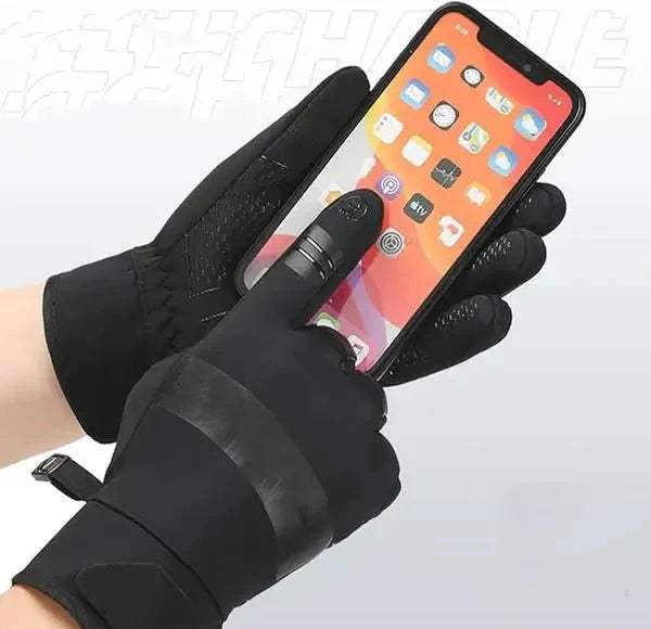 Warm Waterproof Bike Gloves Touchscreen Fingers