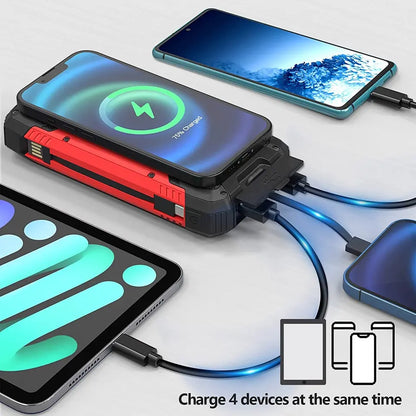 Waterproof Solar Powered Charger 30000mAh With Dual USB