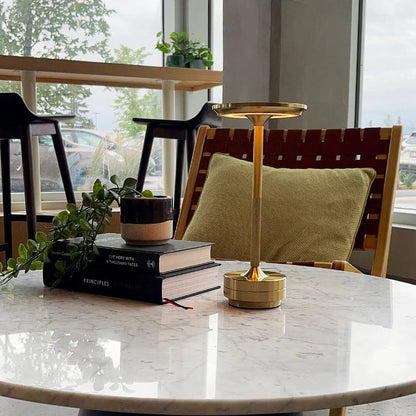 Portable Dimmable LED Desk Lamp With Metal Base
