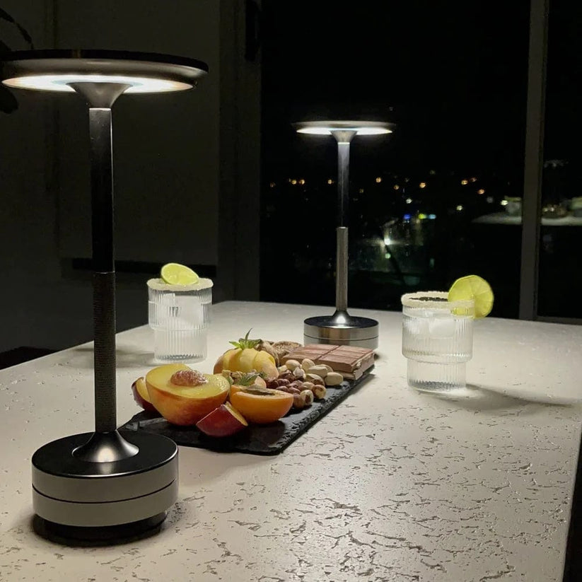 Portable Dimmable LED Desk Lamp With Metal Base