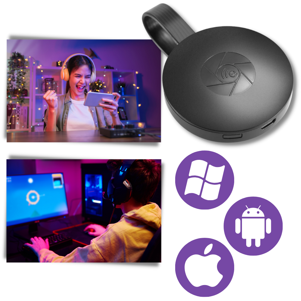 Wireless Phone Streaming Device for TV