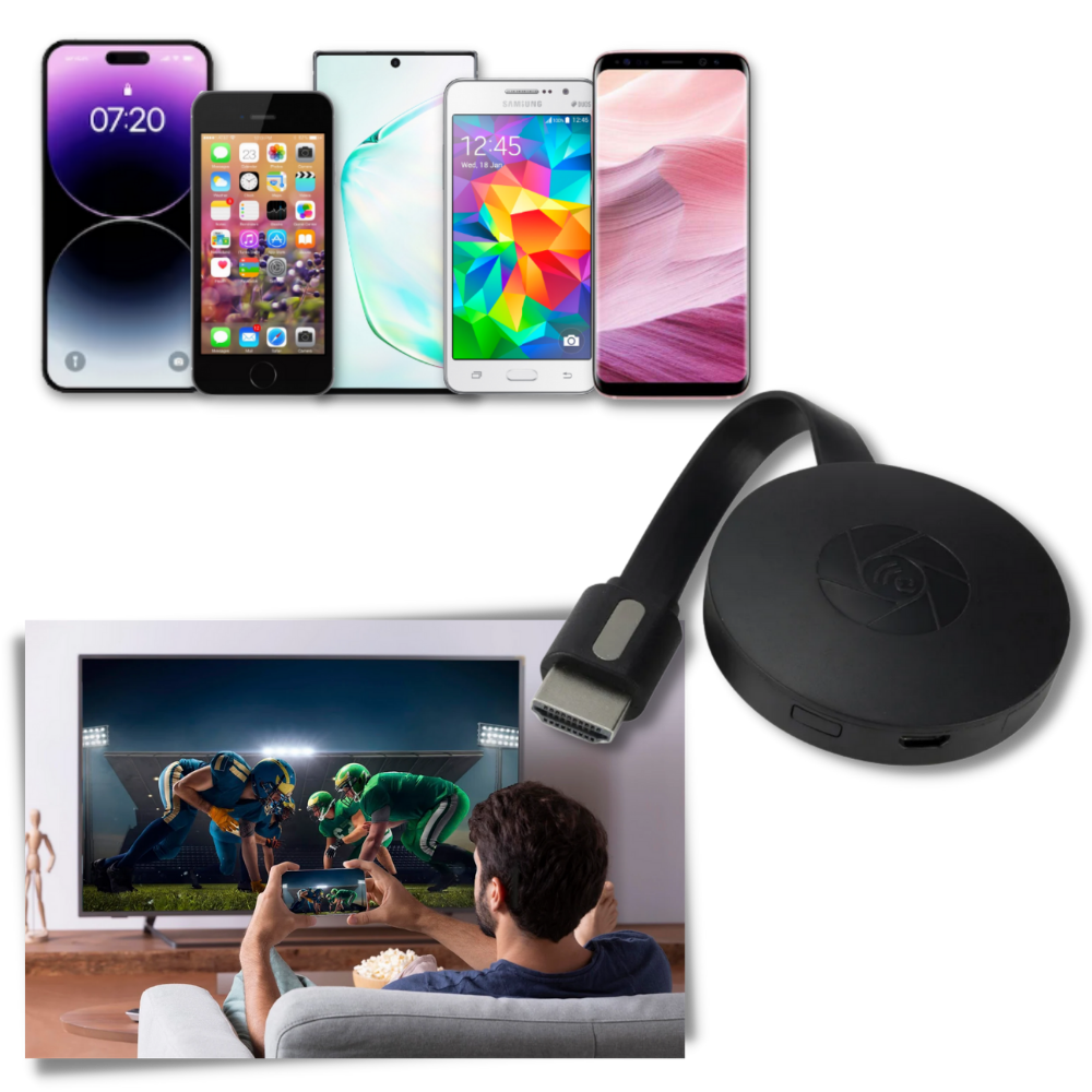 Wireless Phone Streaming Device for TV - Lusomart