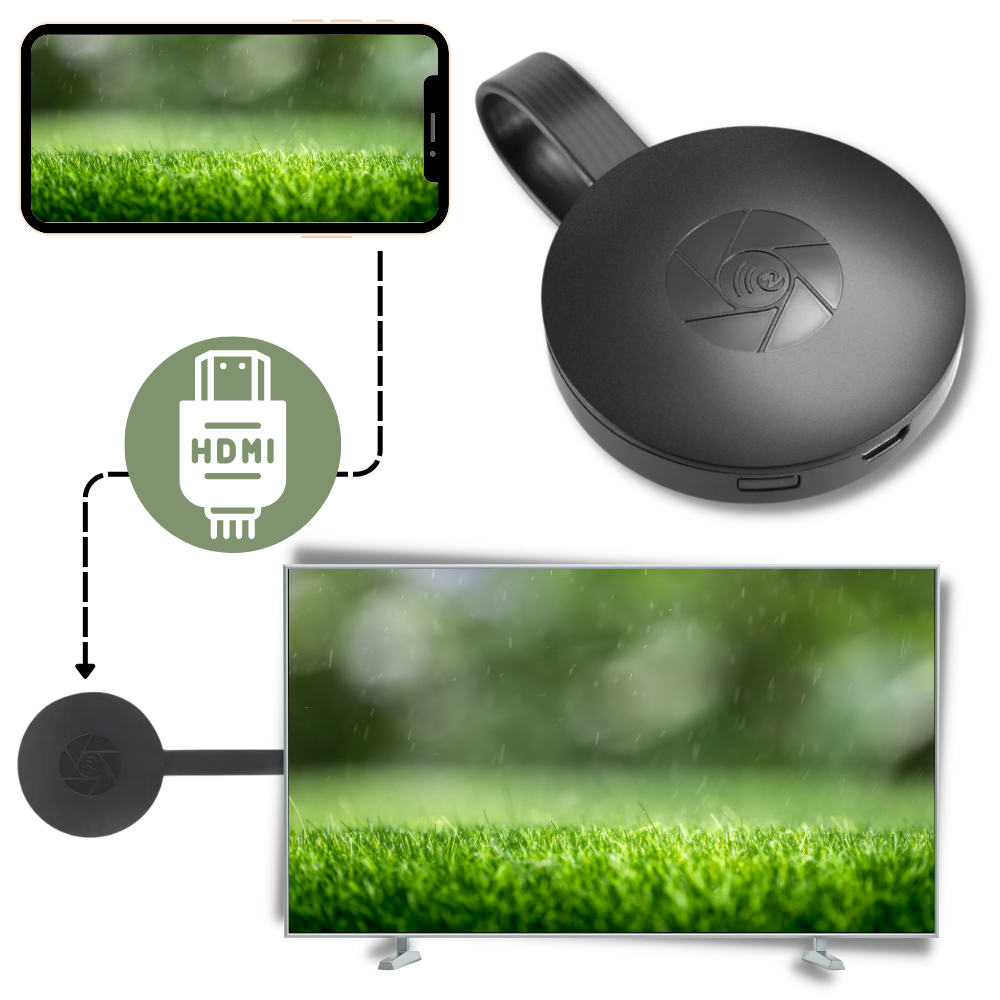 Wireless Phone Streaming Device for TV