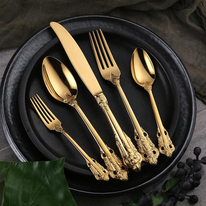 Luxury Silver Stainless Steel Cutlery Set – Sleek Design - Lusomart