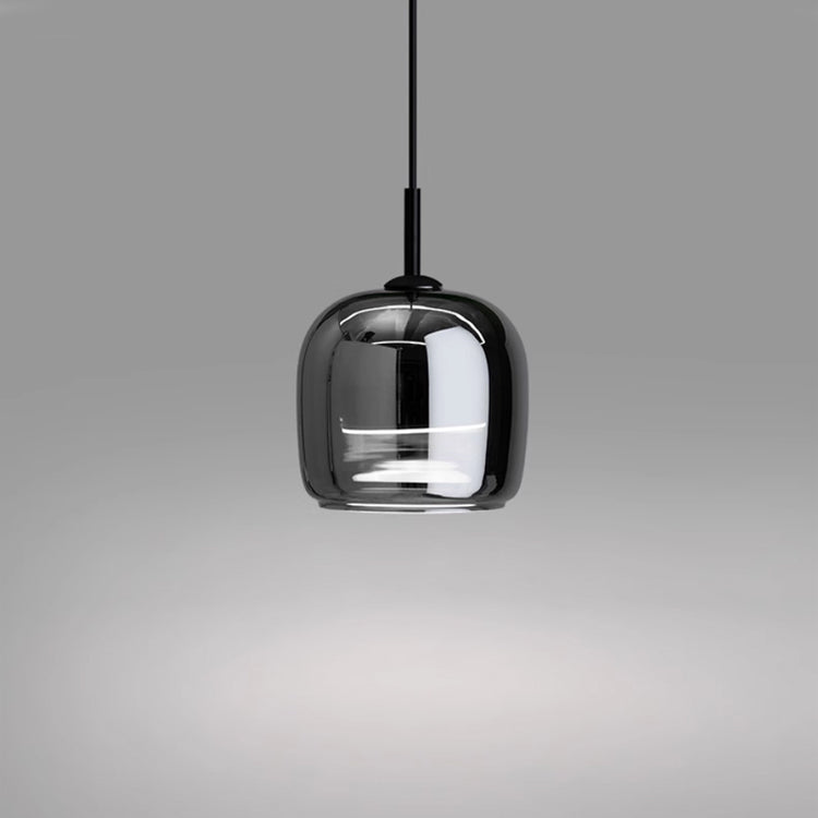 Sophisticated Black Glass Pendant Lamp For Home