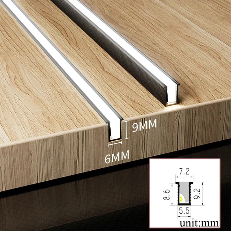 Compact LED Kitchen Light Strip, Flexible Fit