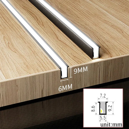 Compact LED Kitchen Light Strip, Flexible Fit