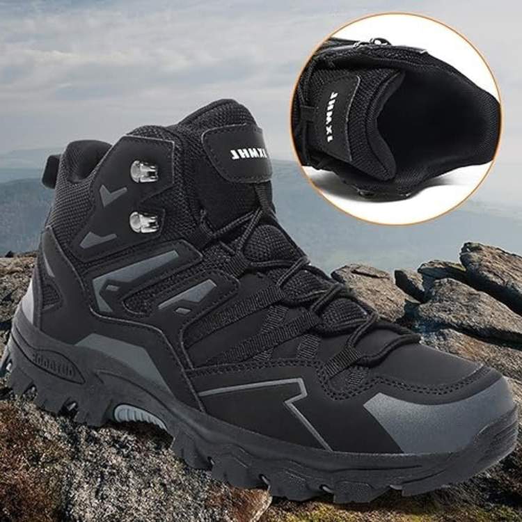 Comfortable Hiking Boots Waterproof Anti-Slip High Top Shoes