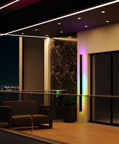 Colorful LED Outdoor Indoor Wall Lamp