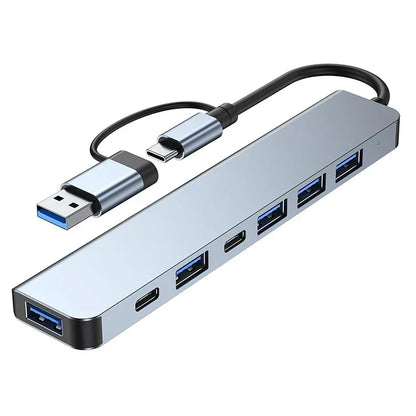 Compact 7-in-1 USB-C Adapter for Mac and PC