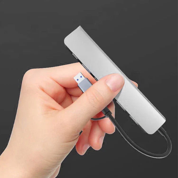 Compact 7-in-1 USB-C Adapter for Mac and PC