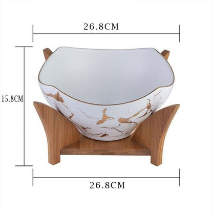Large Ceramic Serving Salad Bowl for Parties