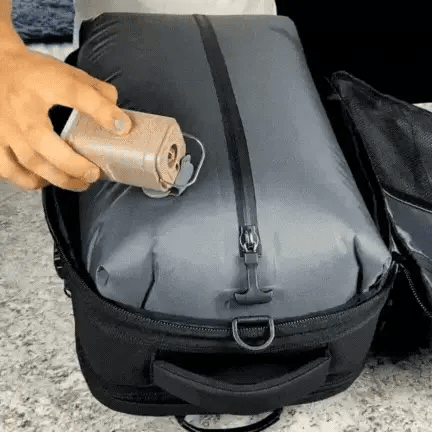 Compact Travel Backpack with Air Tight Seal