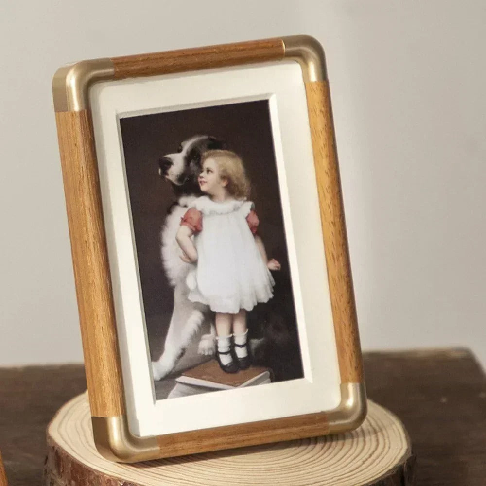 Rustic Wooden Desktop Picture Frame