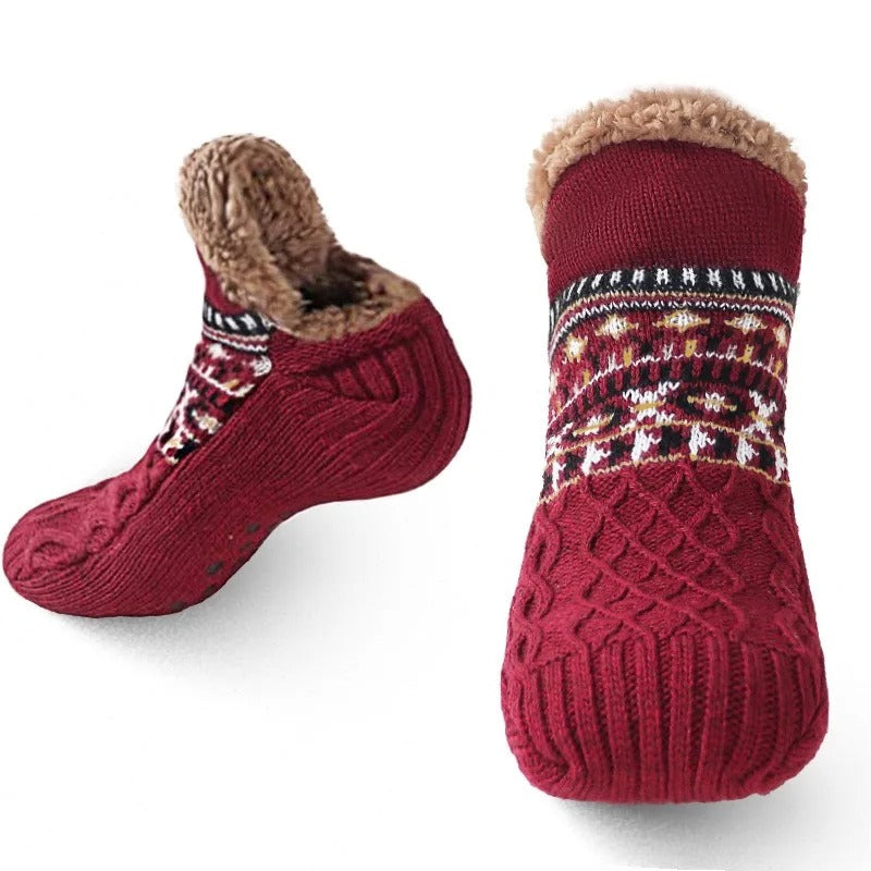 Warm Fuzzy Non Slip Winter House Socks