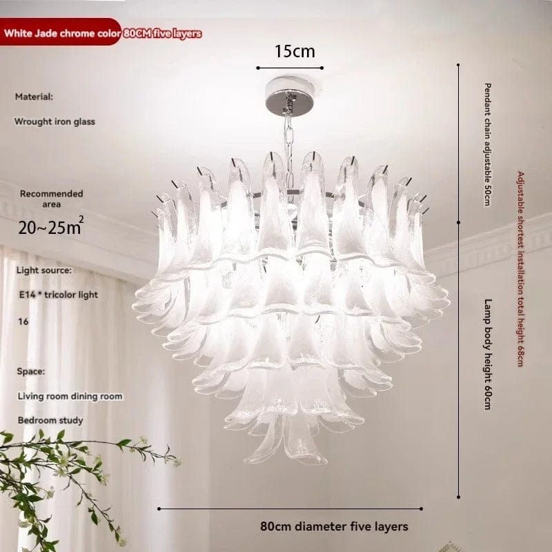 Elegant Glass Pendant Chandelier