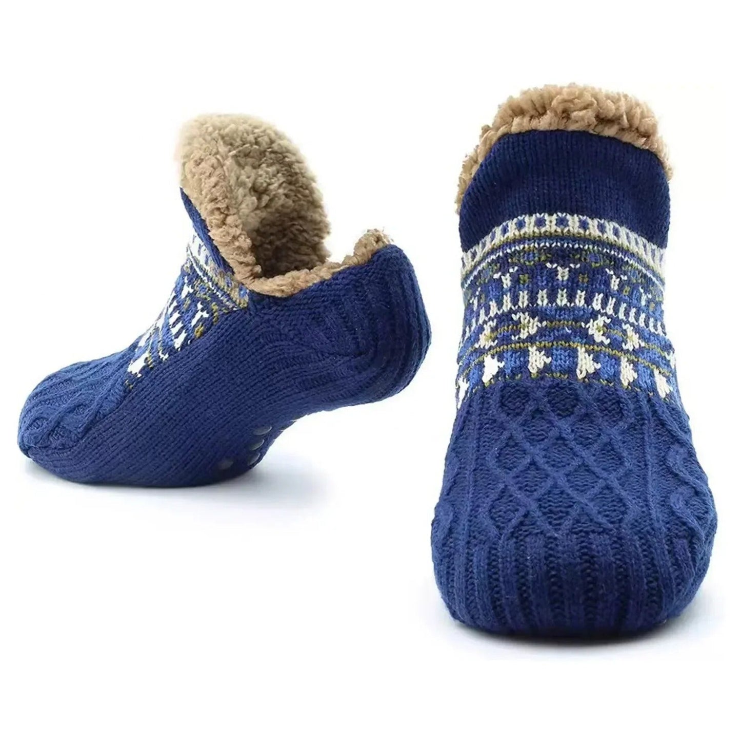 Warm Fuzzy Non Slip Winter House Socks - Lusomart