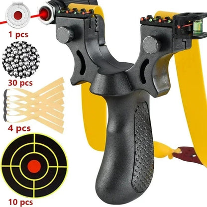 Premium Slingshot with Laser, Level & Non-Slip Handle