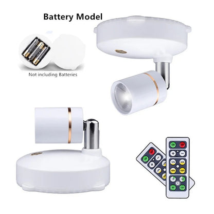 Bright Wireless LED Spotlight Dimmable Light