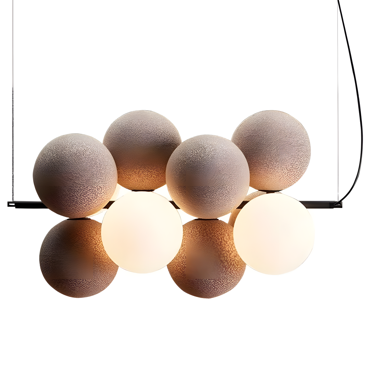Modern Glass Ball Chandelier