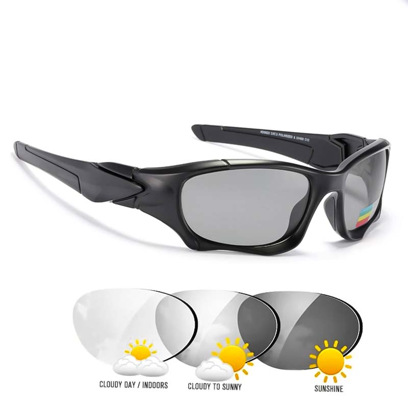 Premium Polarized Biker Sunglasses Durable TR90 Frame