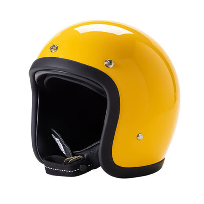 Classic Vintage Motorcycle Helmet DOT ECE Approved