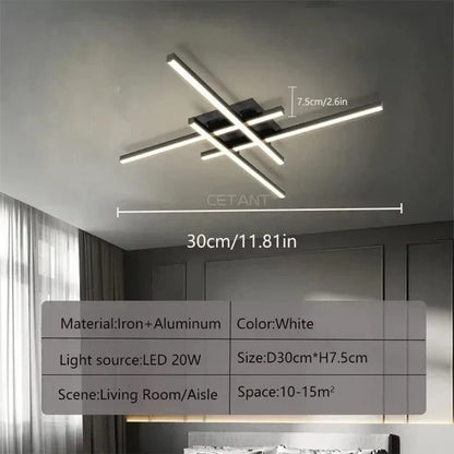 Bright LED Ceiling Lamp Energy Saving 30-50cm Diameter