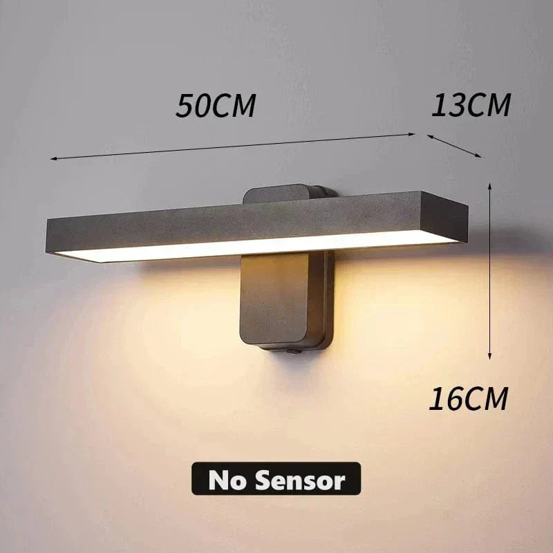 Weatherproof Outdoor Motion Sensor Wall Lamp, Adjustable