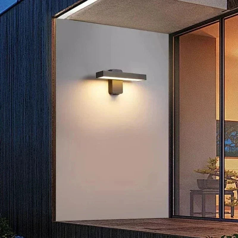 Weatherproof Outdoor Motion Sensor Wall Lamp, Adjustable