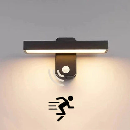 Weatherproof Outdoor Motion Sensor Wall Lamp, Adjustable - Lusomart