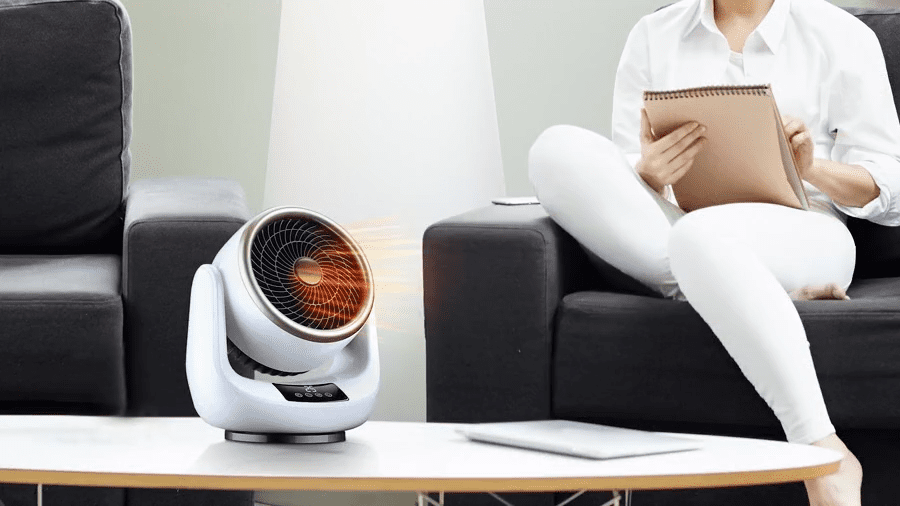 Compact Quiet Personal Fan with Remote Control