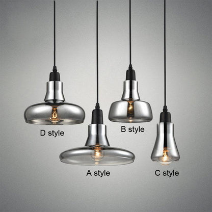 Elegant Vintage Glass Hanging Lamp