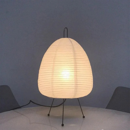 Traditional Asian Style Paper Table Light