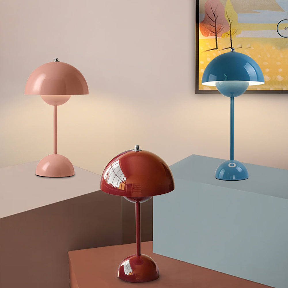 Retro Style Mushroom Table Lamp Warm Ambient Light