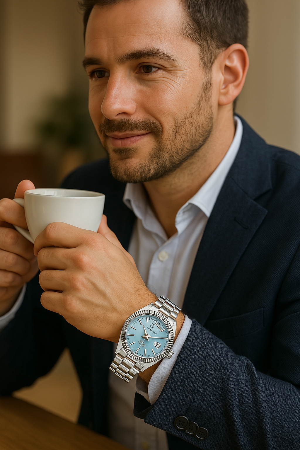 Luxury Auto Stainless Steel Date Watch