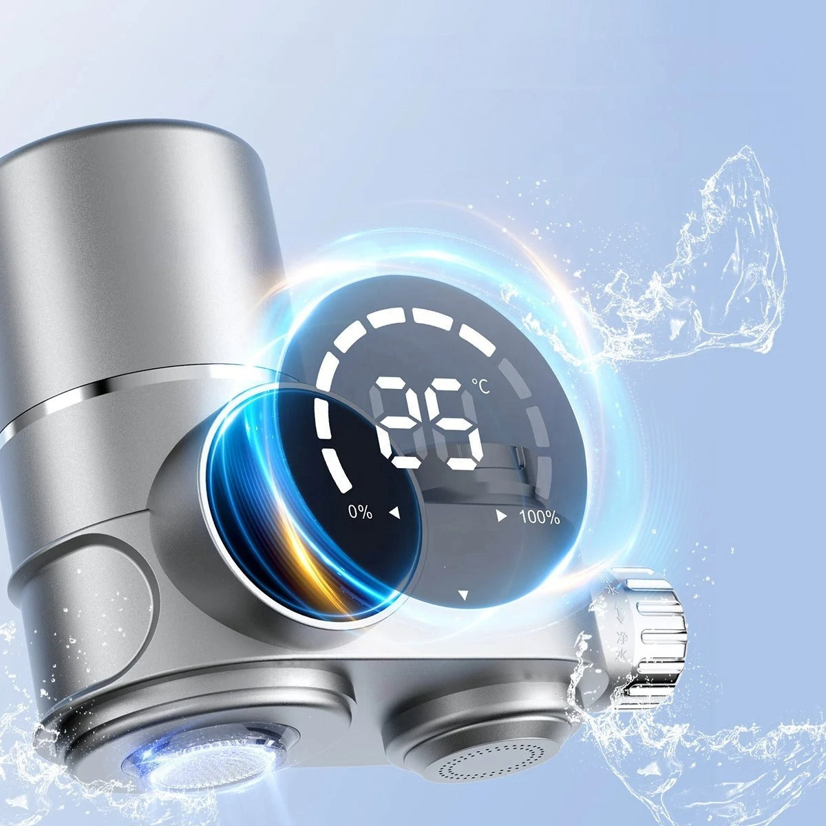 PureFlow LED Water Purifier Faucet Filter With Screen