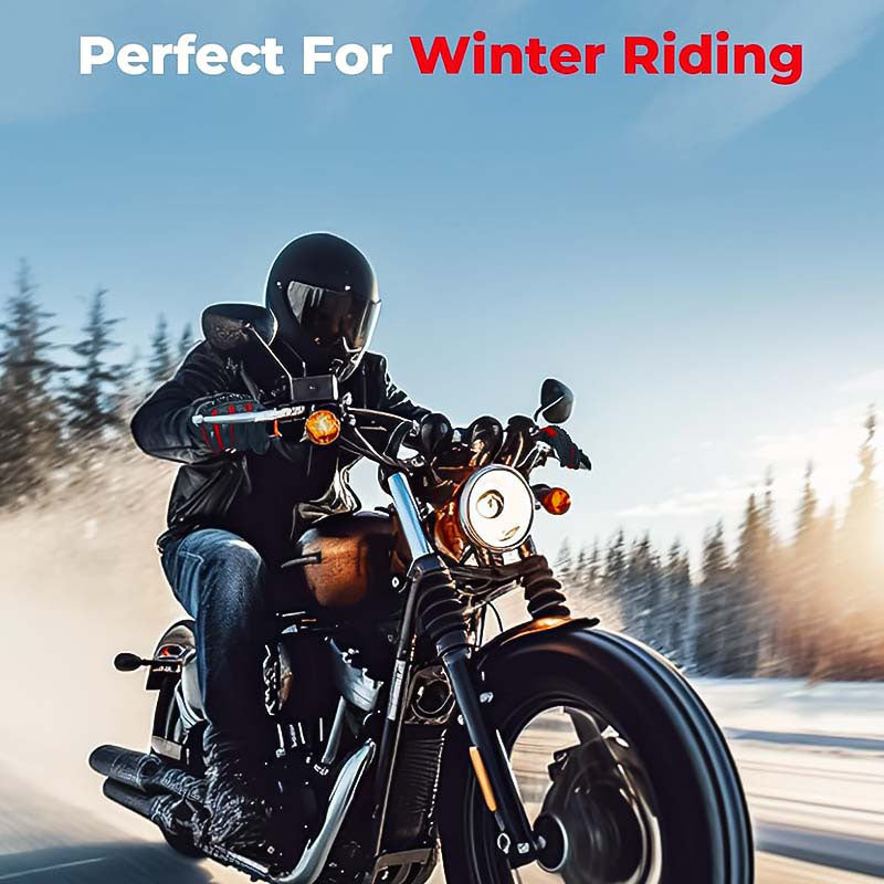 Warm Waterproof Motorcycle Gloves for Cold Weather