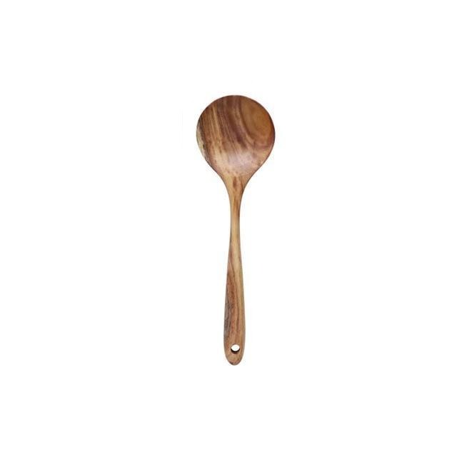 Natural Wood Cooking Utensil Set