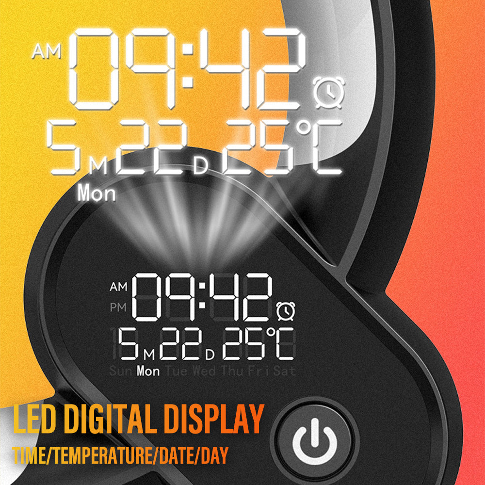 Wireless Bluetooth Speaker Clock Table Lamp