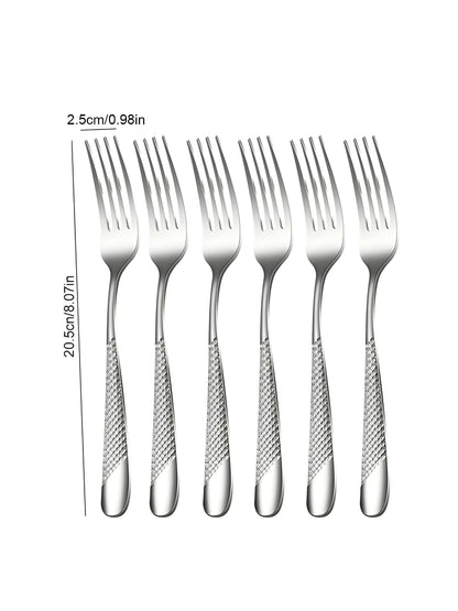 Premium 30pc Silverware Stainless Steel Flatware Set