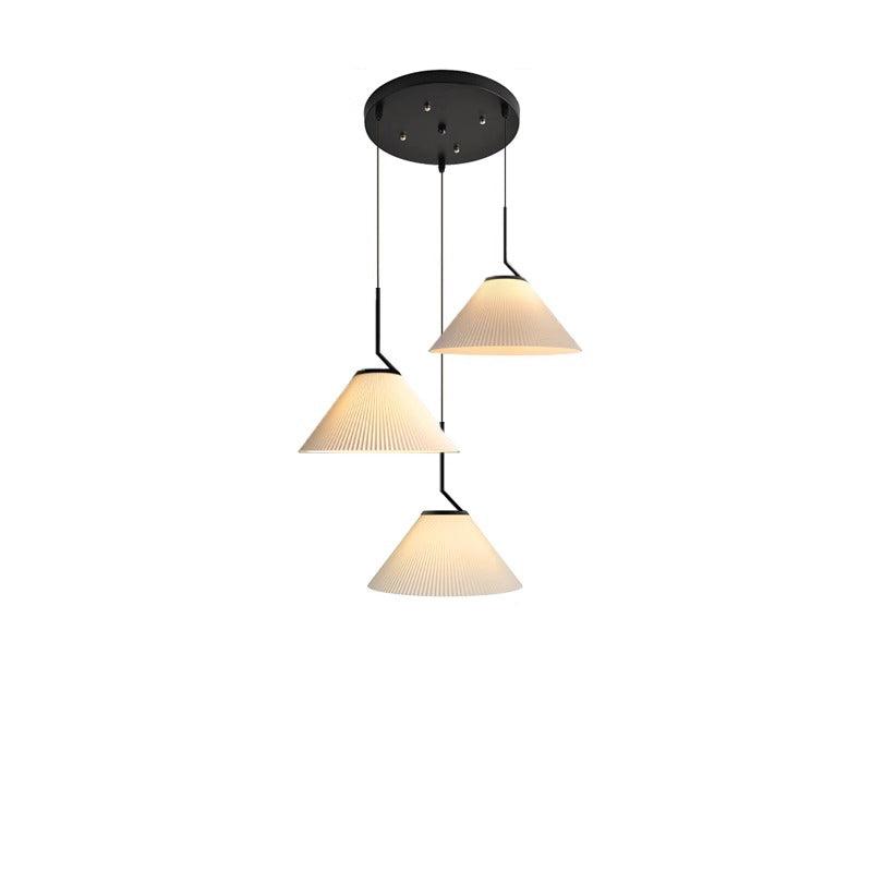 Creamy Fabric Shade Pendant Ceiling Light
