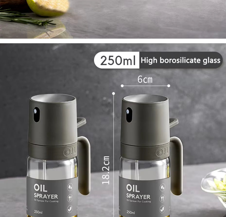 Premium Glass Oil Spray Bottle 250ml For Easy Cooking