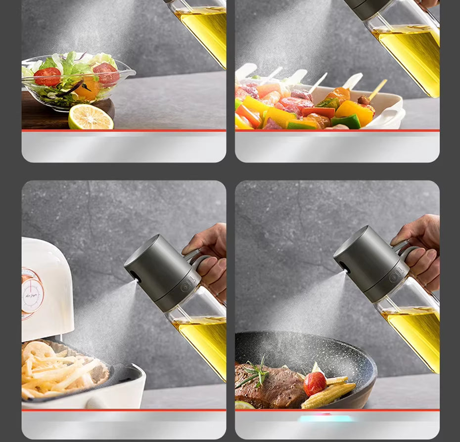 Premium Glass Oil Spray Bottle 250ml For Easy Cooking