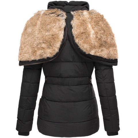Cold Weather Insulated Snow Jacket with Hood