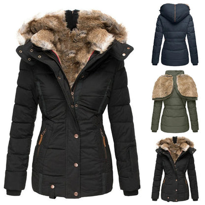 Cold Weather Insulated Snow Jacket with Hood